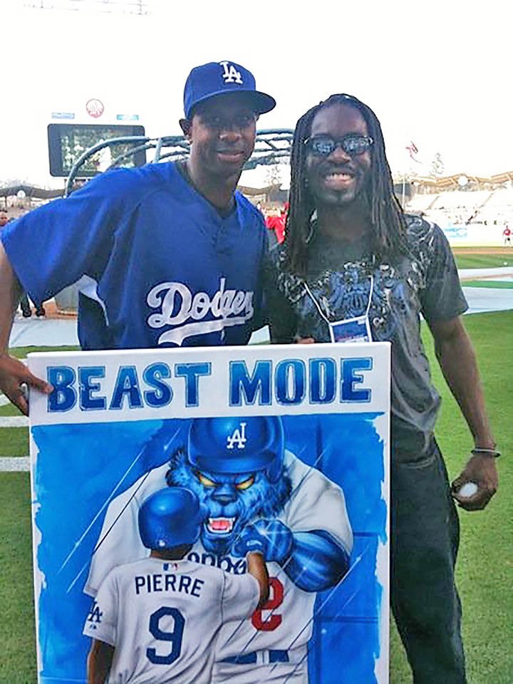 Beast Mode airbrush portrait by JMartin Designs